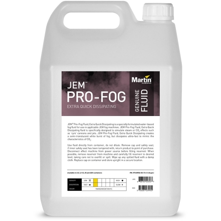 JEM Pro-Fog Fluid Extra Quick Dissipating 5L