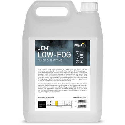 JEM Low-Fog Fluid Quick Dissipating